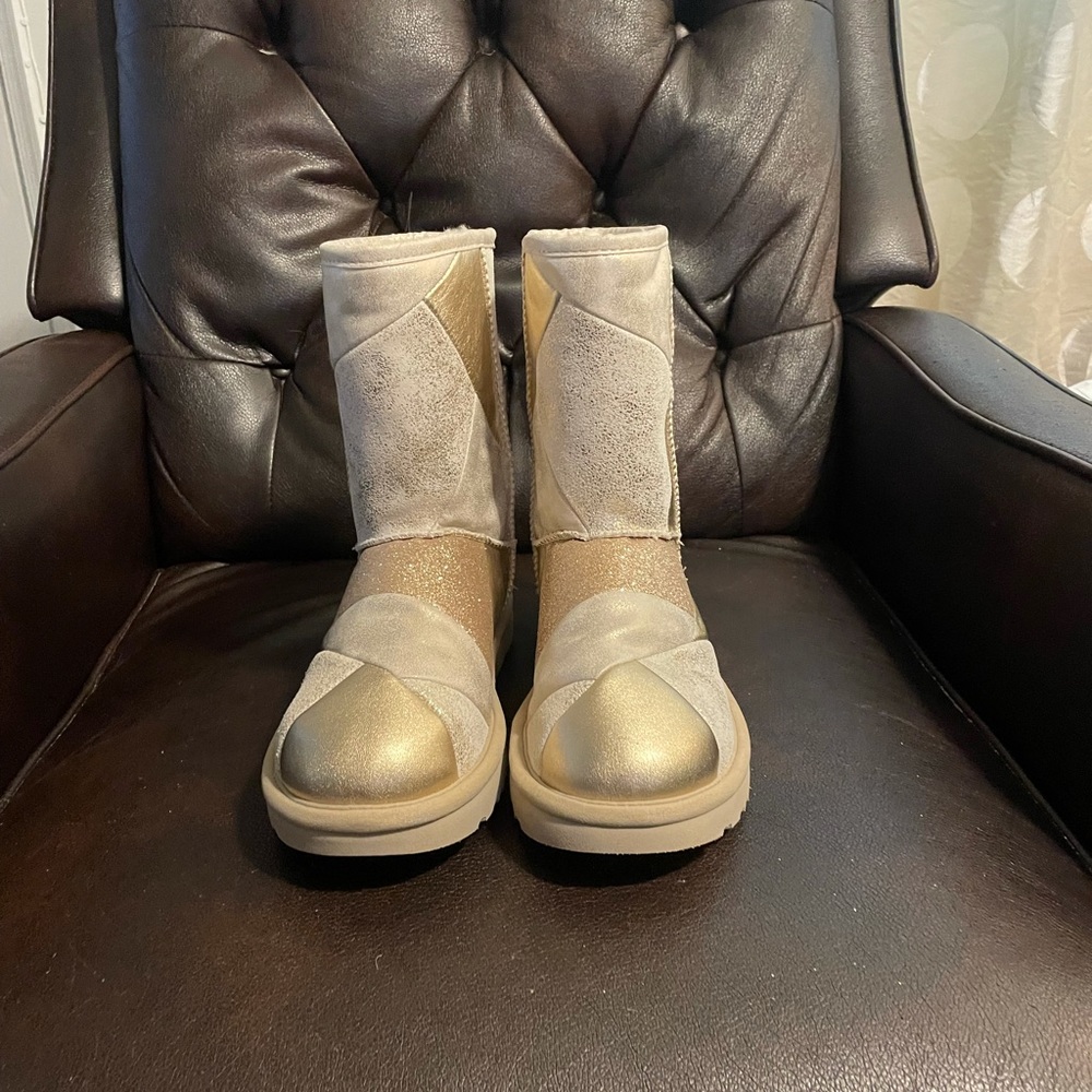 UGG classic short patchwork boots